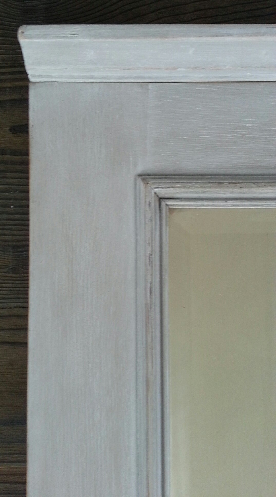 Wandspiegel Haken Spiegel alt antik shabby ländlich Bad Flur