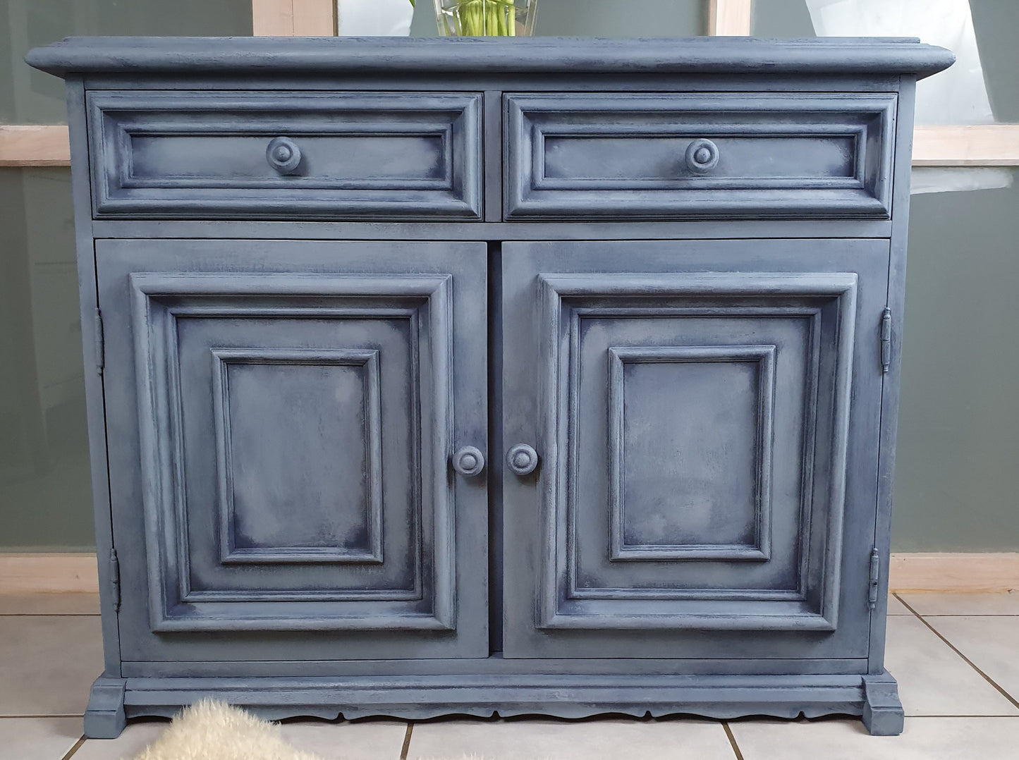 Sideboard Kommode vintage blau shabby