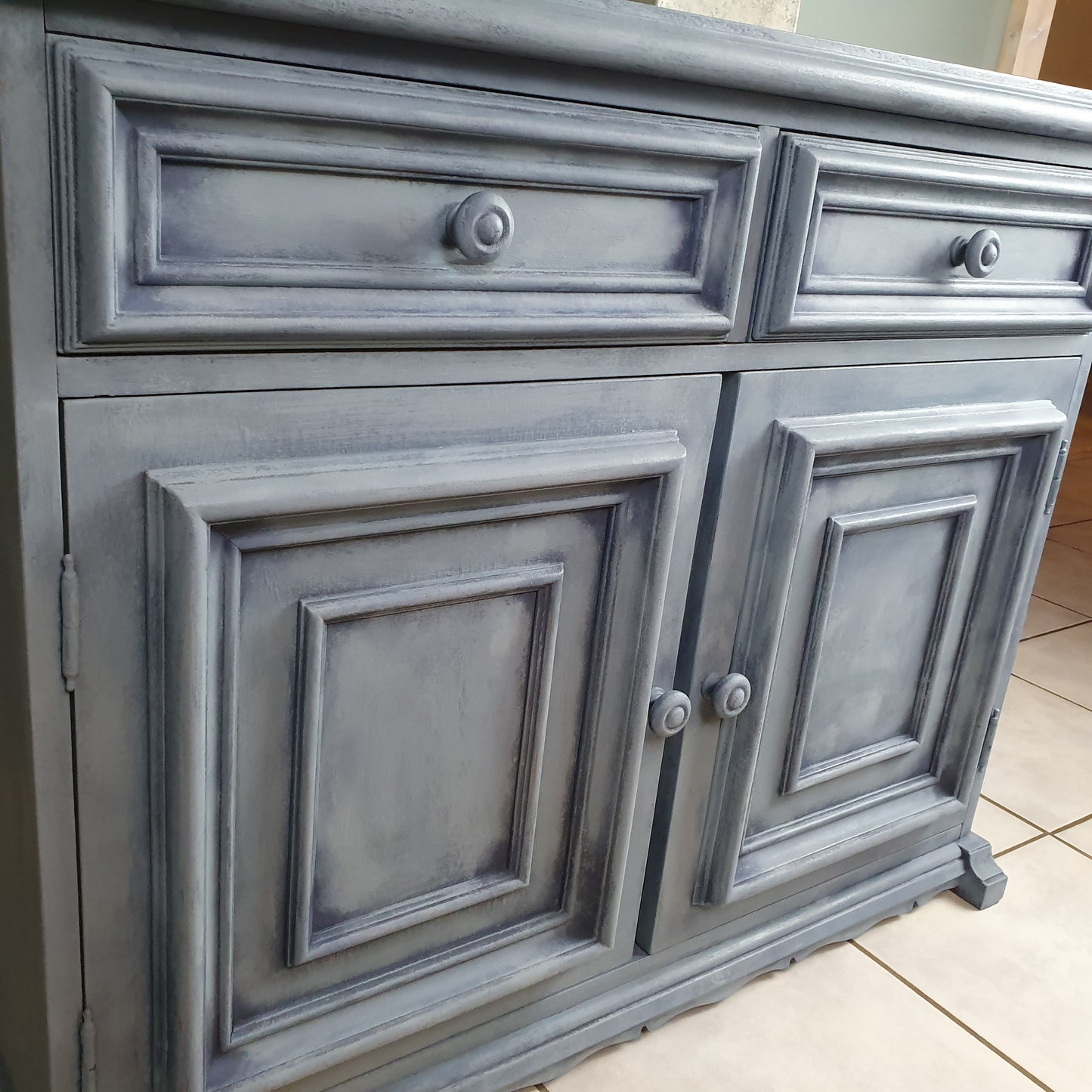 Sideboard Kommode vintage blau shabby