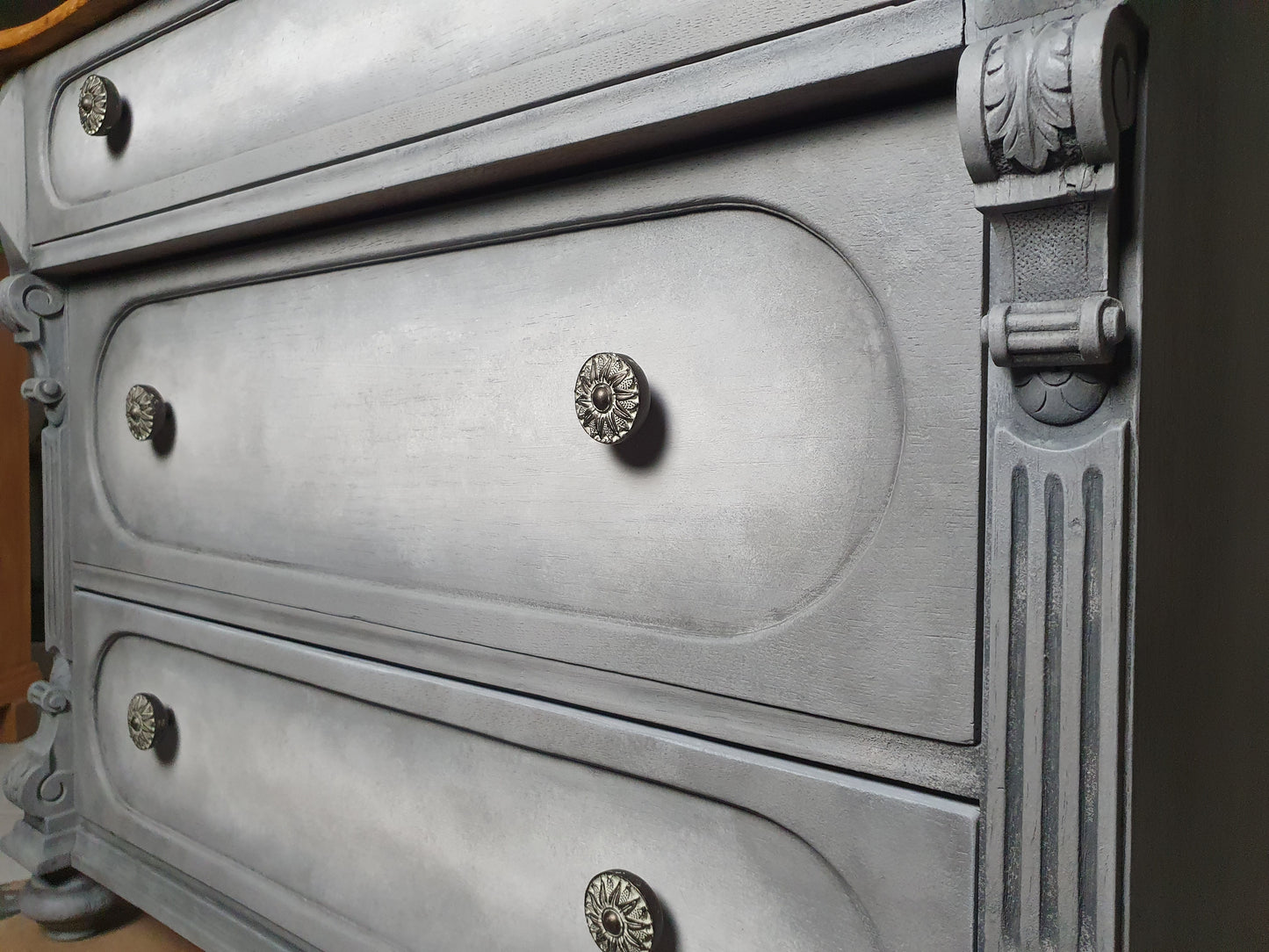 Vintage Kommode, antik, Eiche massiv, Landhaus, Shabby Chic