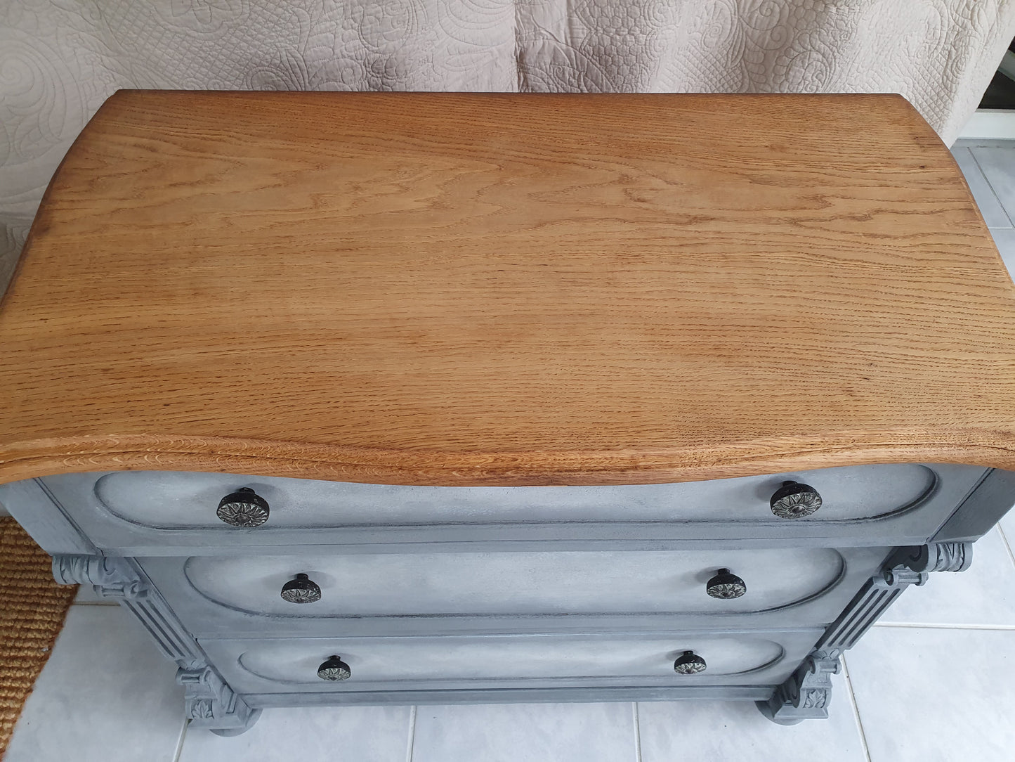 Vintage Kommode, antik, Eiche massiv, Landhaus, Shabby Chic