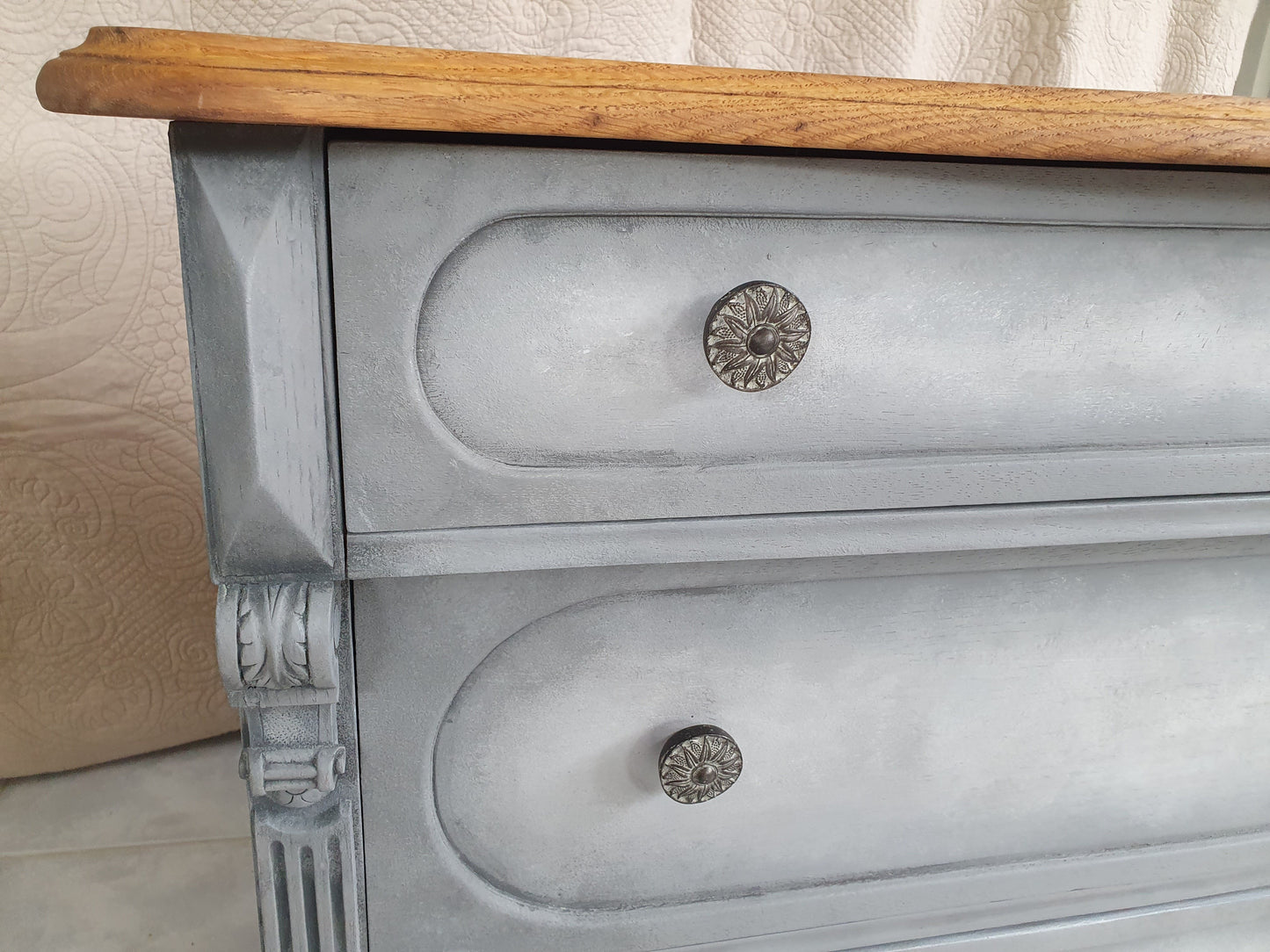 Vintage Kommode, antik, Eiche massiv, Landhaus, Shabby Chic