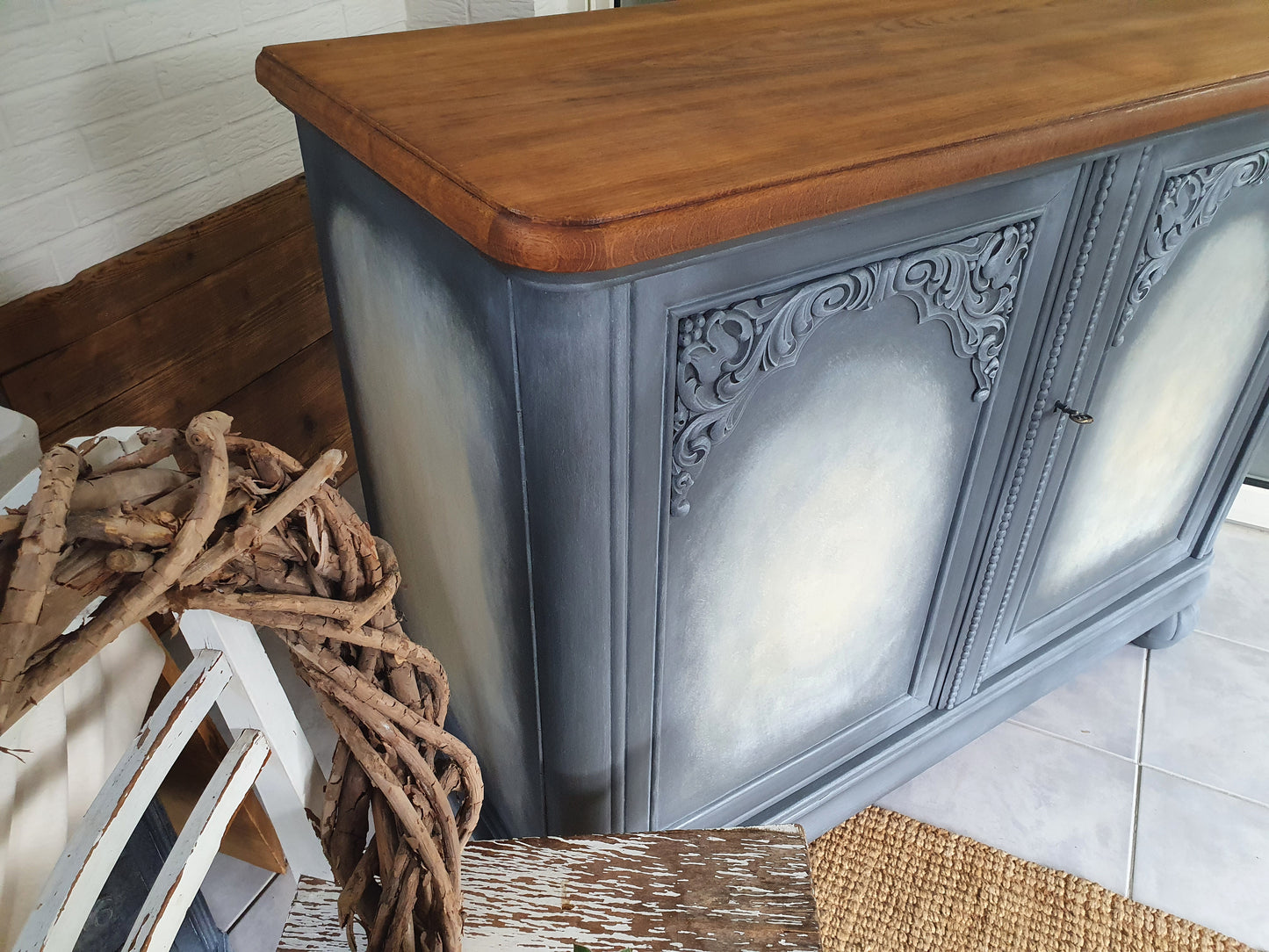 Großes handgestaltetes Sideboard • Kommode • antik, vintage, restyle, shabby