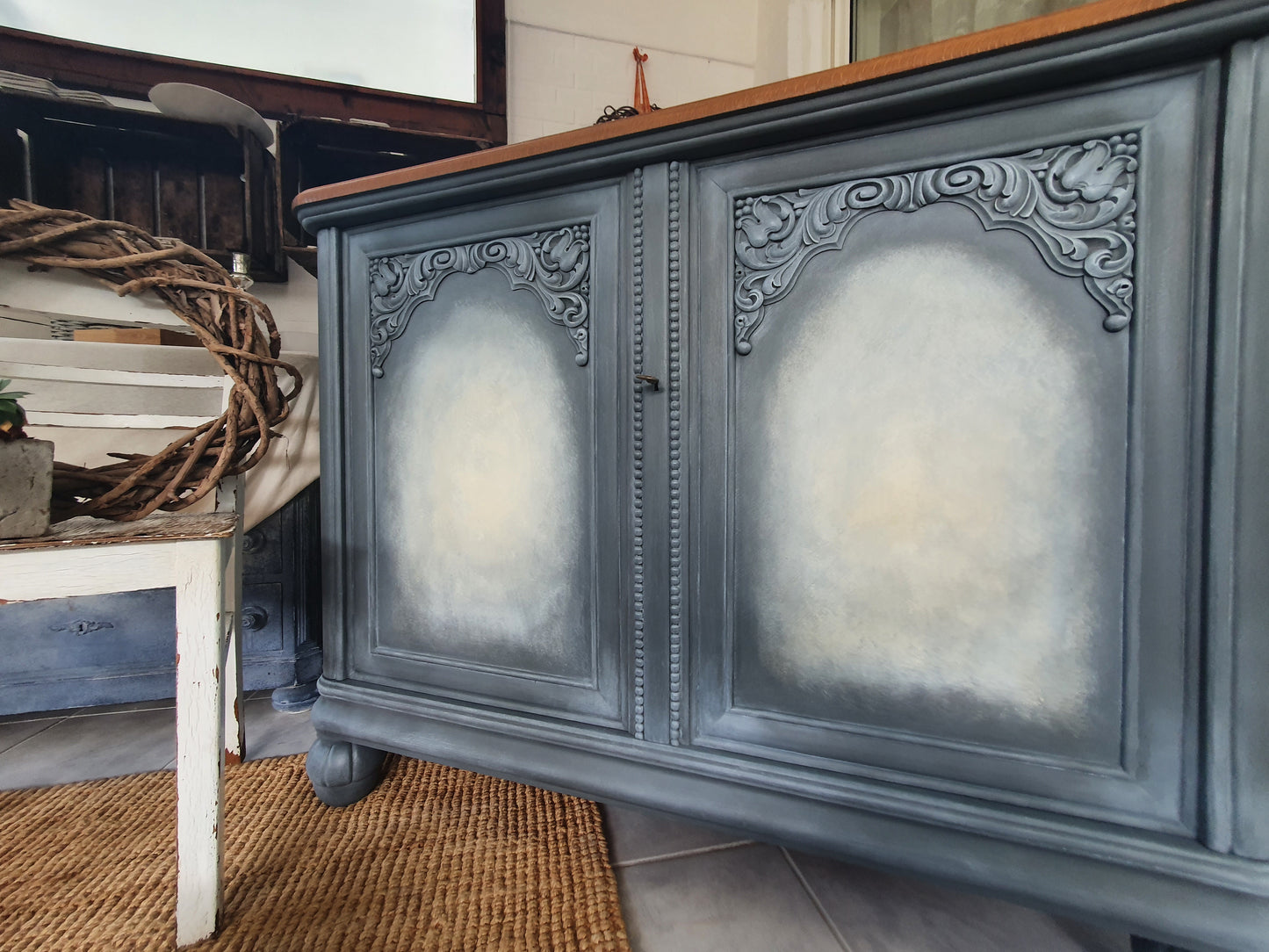 Großes handgestaltetes Sideboard • Kommode • antik, vintage, restyle, shabby