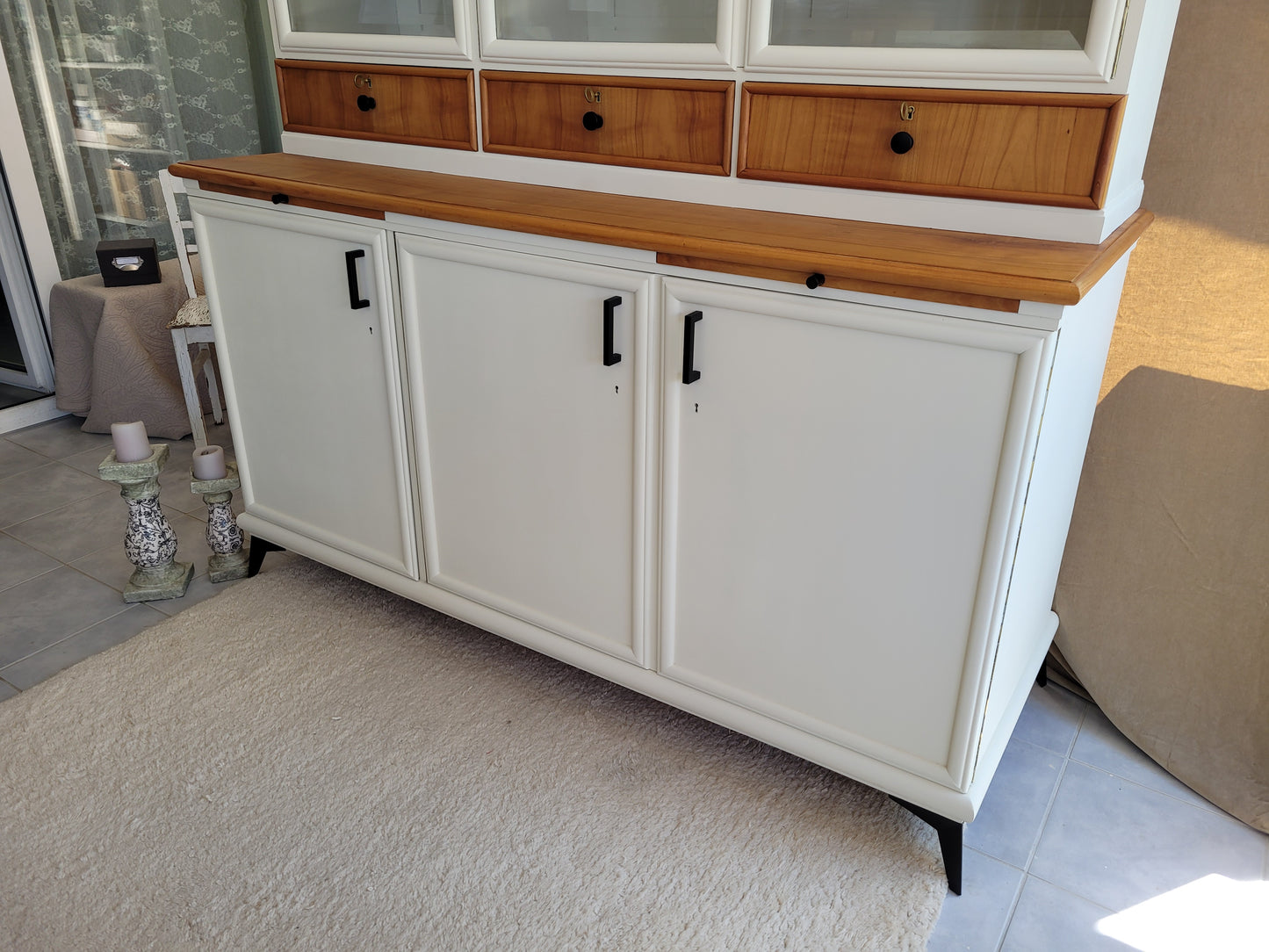Großes Vintage-Buffet in neuem Look • Küchenbuffet • Midcentury, reloved, restyled