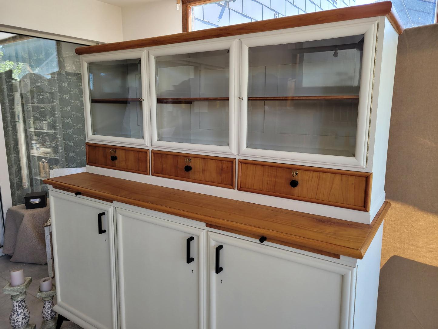 Großes Vintage-Buffet in neuem Look • Küchenbuffet •  Midcentury, reloved, restyled