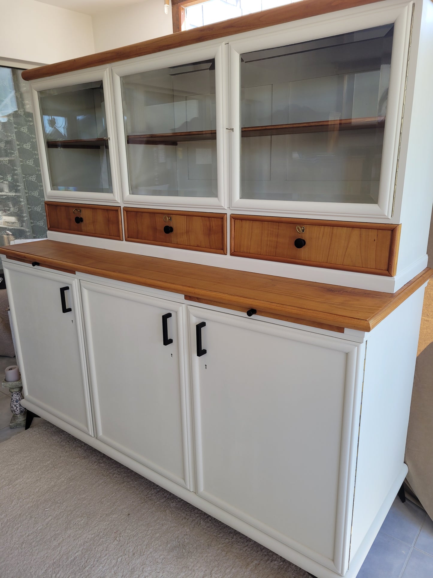 Großes Vintage-Buffet in neuem Look • Küchenbuffet • Midcentury, reloved, restyled