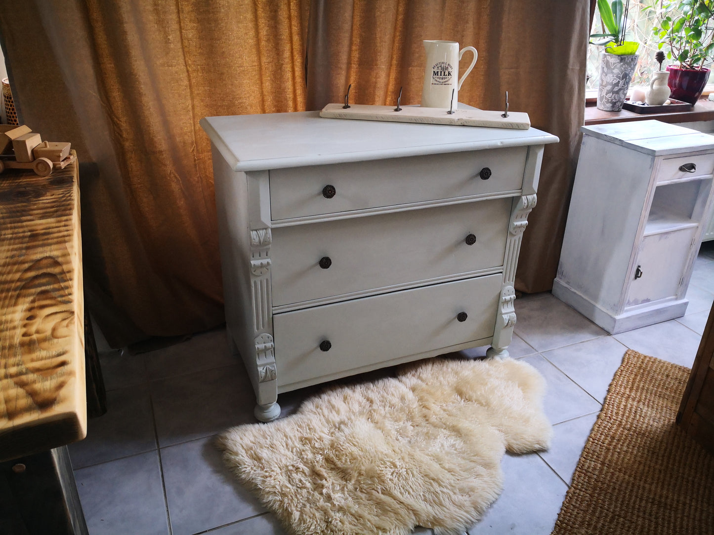 Kommode Schubladen restyle antik shabby massiv ländlich clean