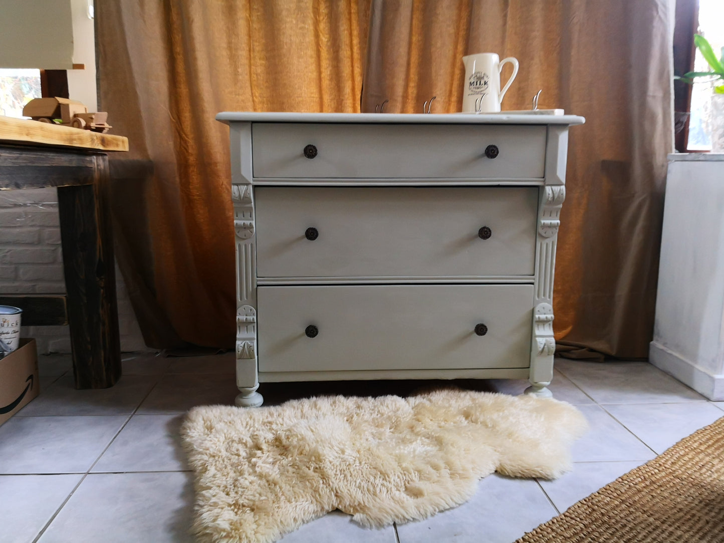 Kommode Schubladen restyle antik shabby massiv ländlich clean