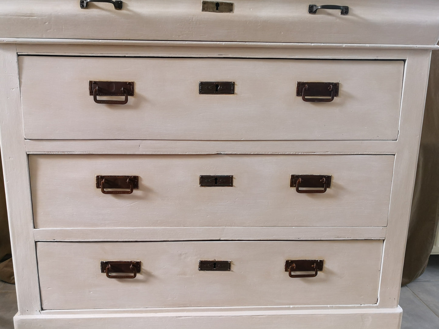 Stattliche vintage Kommode mit Schubladen, Jugendstil, shabby, massiv