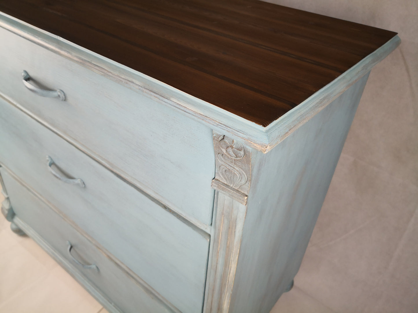 Vintage Kommode restyle in french blue