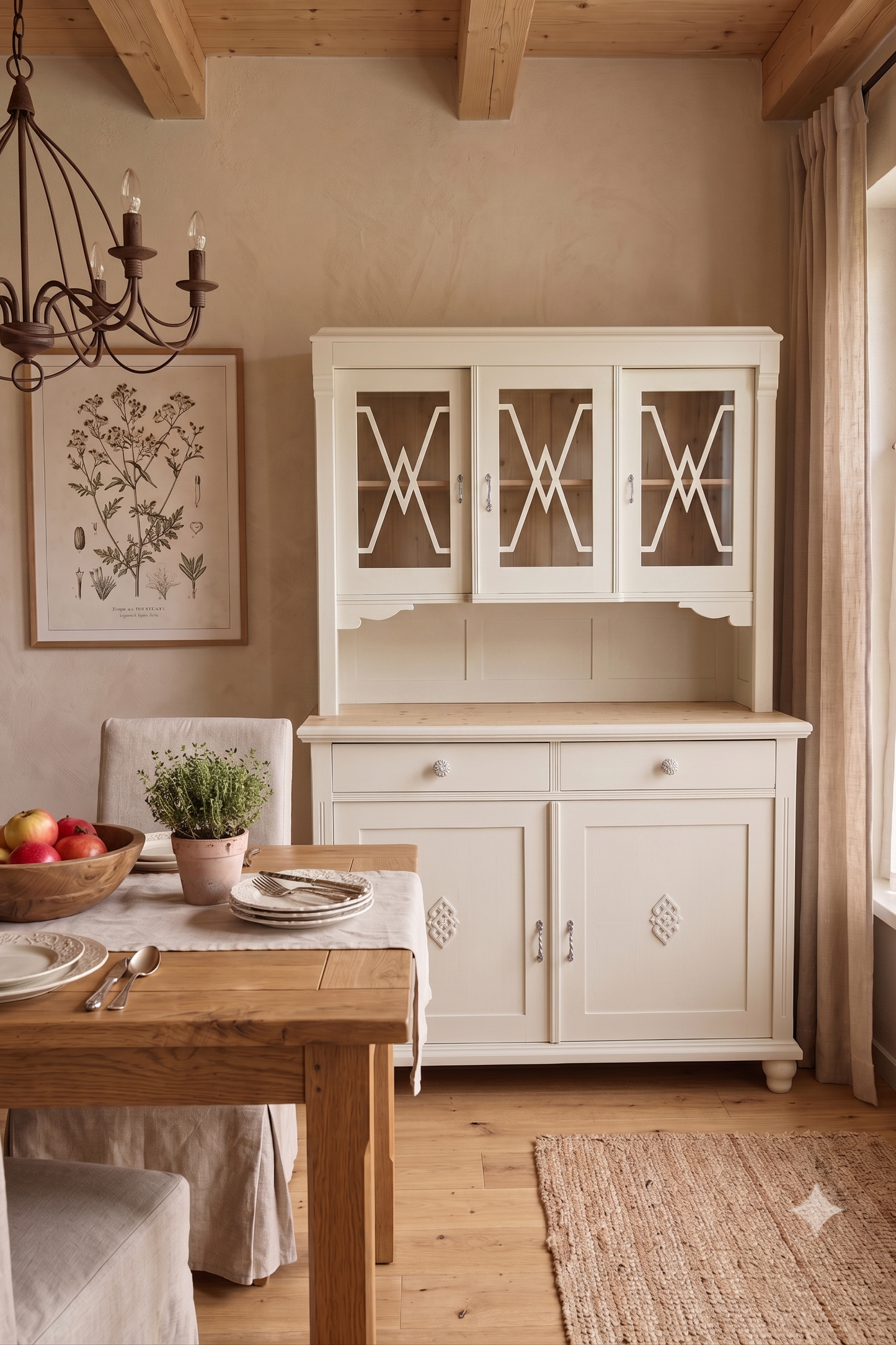 Jugendstil- Buffet "Lumière" frisch aufgearbeitet, restyle