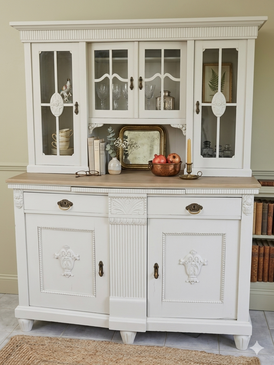 Exklusives antikes Landhaus- Buffet "Amiens" neu gestaltet