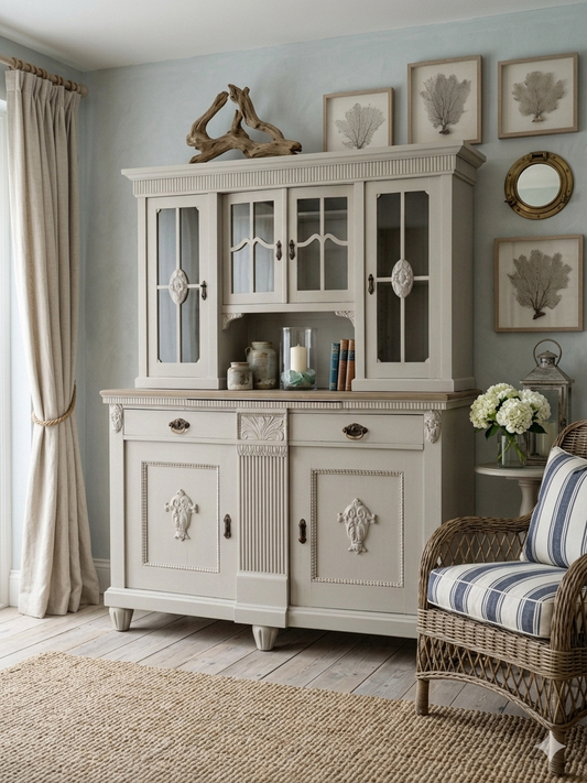 Exklusives antikes Landhaus- Buffet "Amiens" neu gestaltet