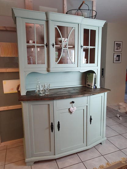 Vintage Küchenbuffet, Küchenschrank, Vitrinenschrank, Landhaus, Shabby Chic